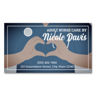 Nurse Practitioner RN Magnetic Business Card
