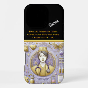 Nurse Practitioner Symbolising Compassion and Care iPhone 16 Pro Max Case