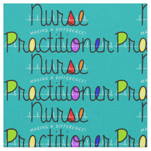 Nurse Practitioner Teal Fabric