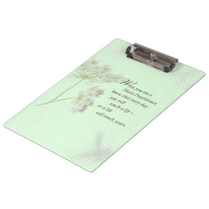 Nurse Practitioner Touch Lives Wildflower Clipboard