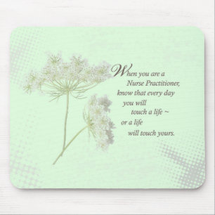 Nurse Practitioner Touch Lives Wildflower Mouse Pad