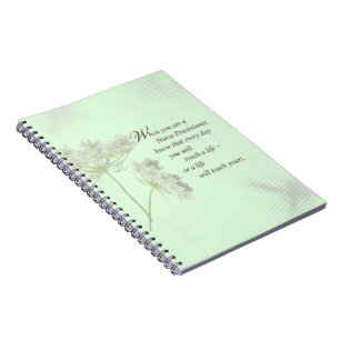 Nurse Practitioner Touch Lives Wildflower Notebook