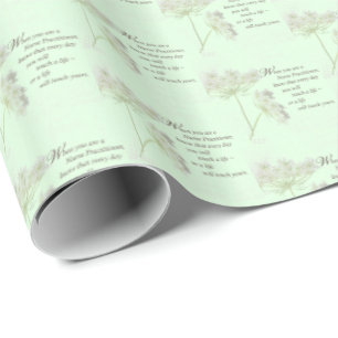 Nurse Practitioner Touch Lives Wildflower Wrapping Paper