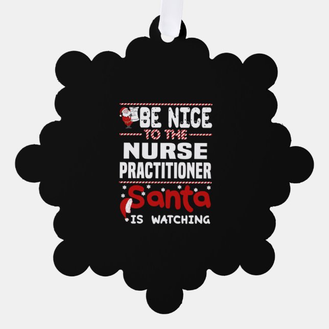 Nurse Practitioner Tree Decoration Card (Front)