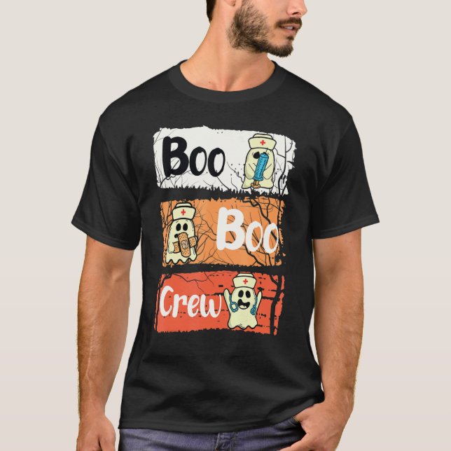 Nurse Practitioner Work Week Humour Halloween Crew T-Shirt (Front)