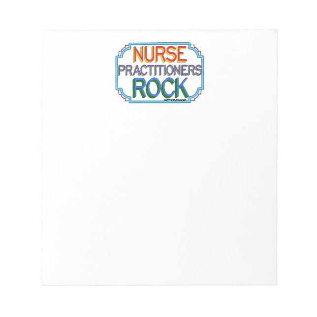 Nurse Practitioners Rock Notepad (Front)