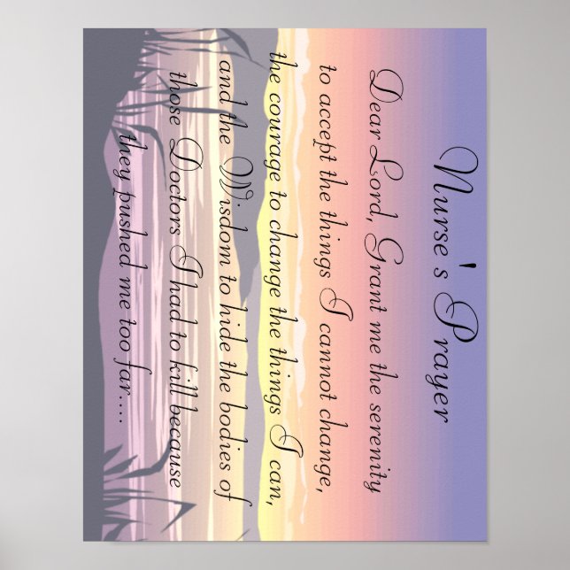 Nurse Prayer Poster (Front)