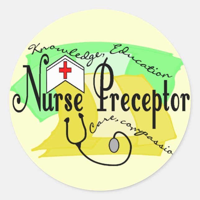 Nurse Preceptor Classic Round Sticker (Front)