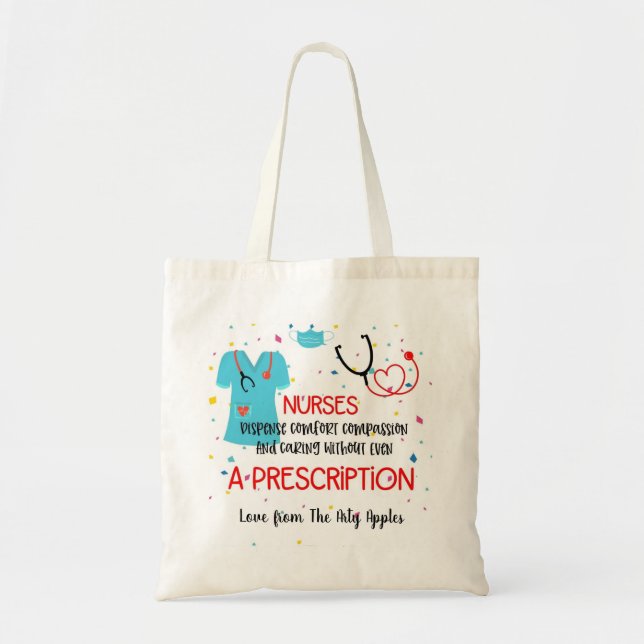 nurse prescription Best nurse gift Tote Bag (Front)