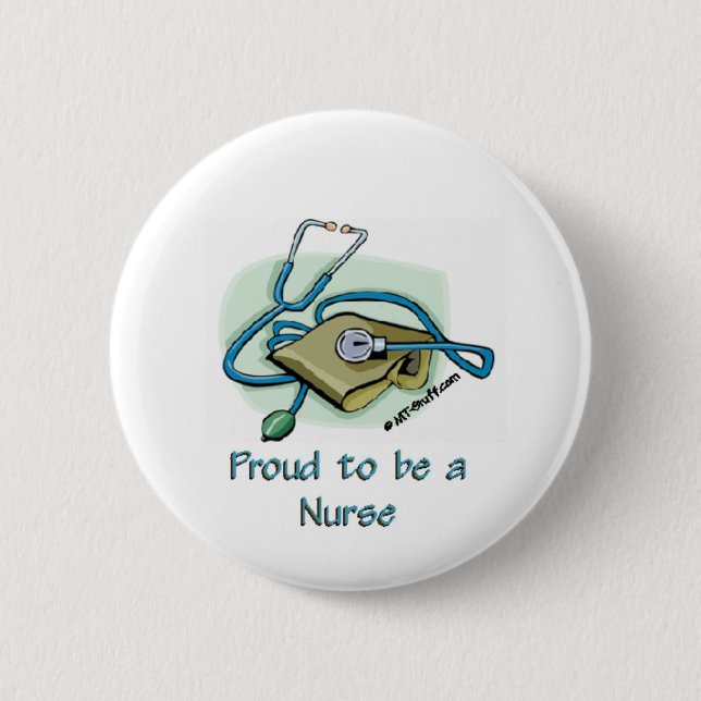 Nurse Pride1 6 Cm Round Badge (Front)