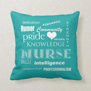 Nurse Pride-Attributes/Blue-Green Cushion