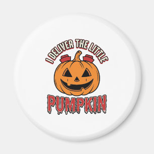 Nurse Pumpkin Halloween Delivery Shirt Design_1 Magnet