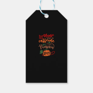 Nurse Pumpkin Spice And Everything Nice Coffee Lov Gift Tags