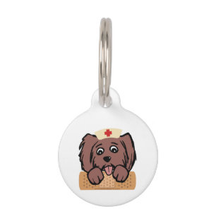 Nurse Pup Pet Tag