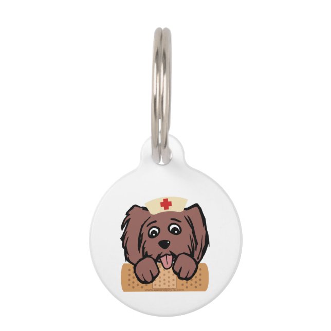 Nurse Pup Pet Tag (Front)