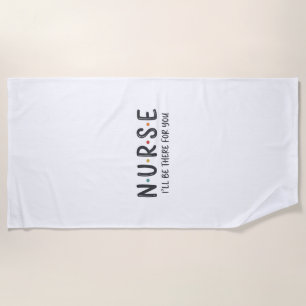 Nurse Quote Shirt Design Vector Graphic_1 Beach Towel