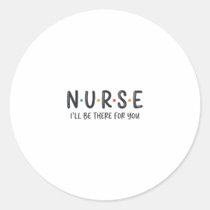 Nurse Quote Shirt Design Vector Graphic_1 Classic Round Sticker