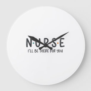 Nurse Quote Shirt Design Vector Graphic_1 Large Clock