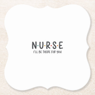Nurse Quote Shirt Design Vector Graphic_1 Paper Coaster