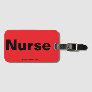 Nurse Red Luggage Tag
