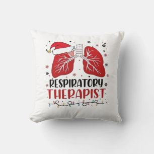 Nurse Respiratory Therapist Christmas, Lung Christ Cushion