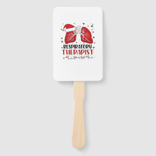 Nurse Respiratory Therapist Christmas, Lung Christ Hand Fan