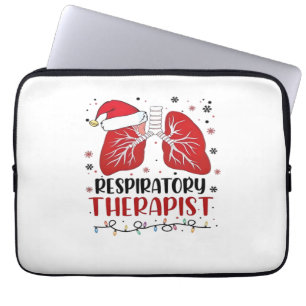 Nurse Respiratory Therapist Christmas, Lung Christ Laptop Sleeve