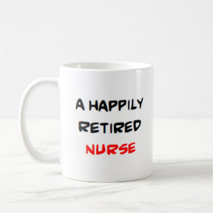 nurse retired coffee mug