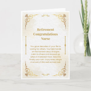 Nurse Retirement Card — Congratulations Nurse