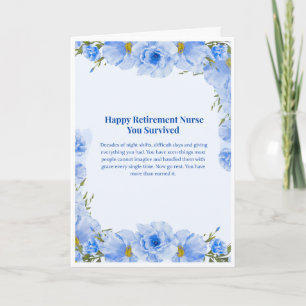 Nurse Retirement Card — Happy Retirement Nurse
