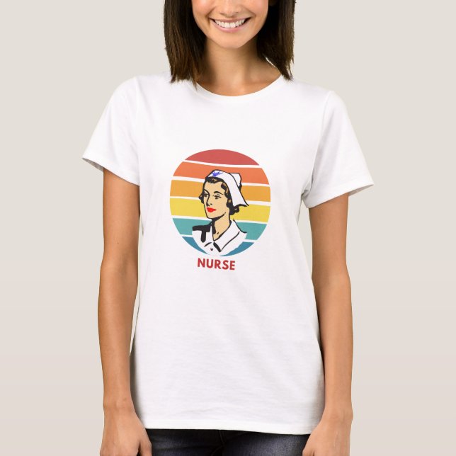 Nurse retro T-Shirt (Front)