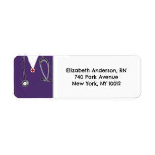 Nurse Return Address Label