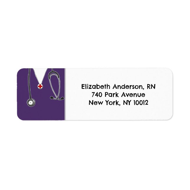 Nurse Return Address Label (Front)