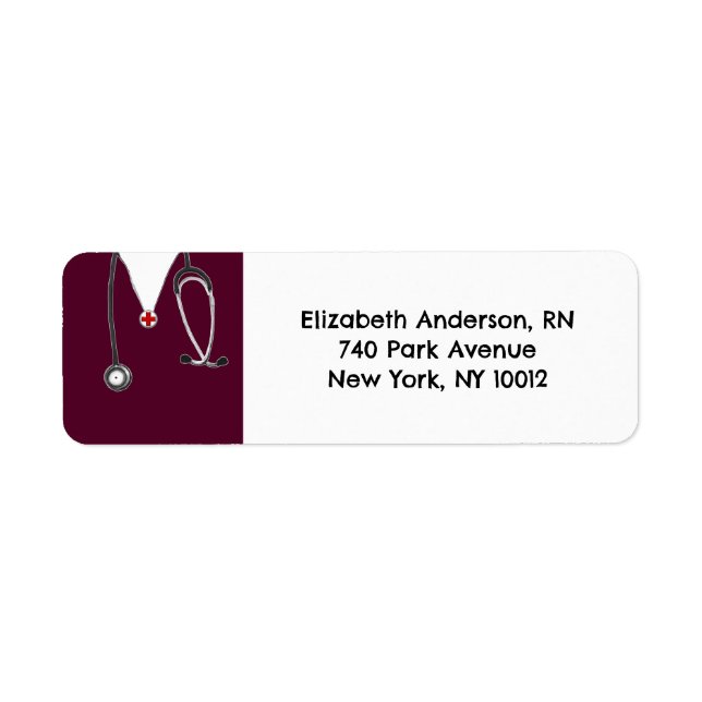 Nurse Return Address Label (Front)