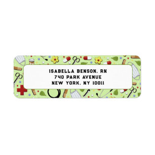 Nurse return-address label return address label