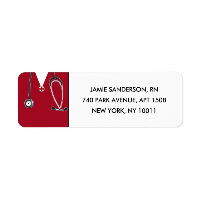 Nurse Return Address Labels (Front)