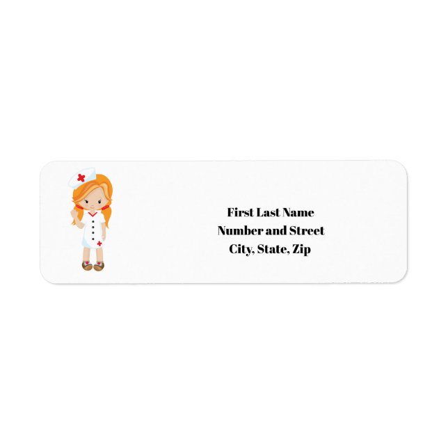Nurse Return Address Labels for Caregivers  (Front)