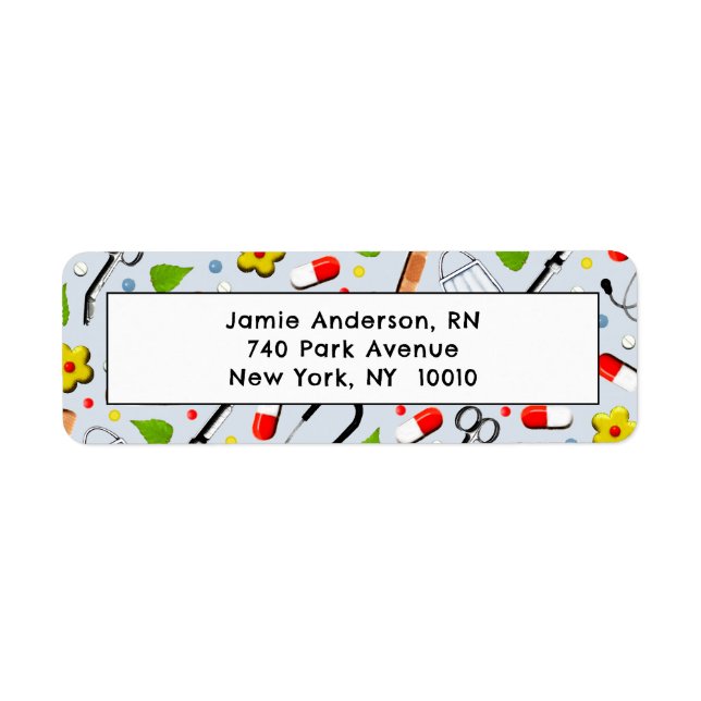 Nurse return-address return address label (Front)