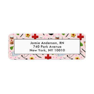 Nurse return-address return address label
