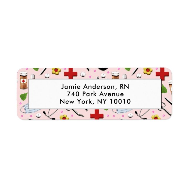 Nurse return-address return address label (Front)
