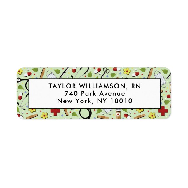 Nurse return-address return address label (Front)