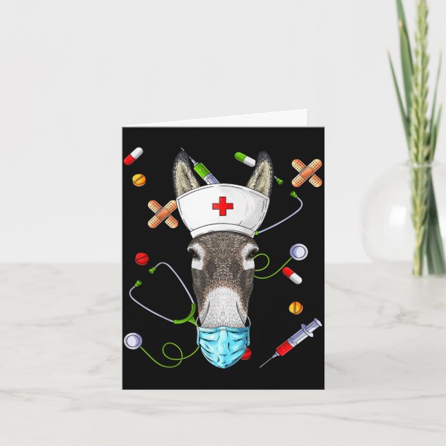 Nurse rn funny er nursing school graduation  card (Front)