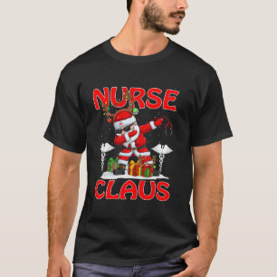 Nurse Santa Claus Christmas Matching Costume  T-Shirt