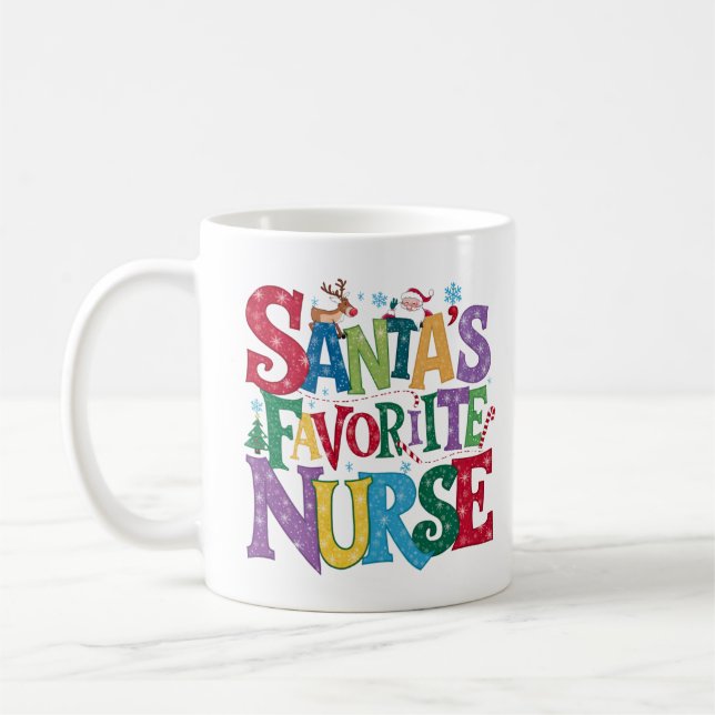 - Nurse - Santa Coffee Mug (Left)