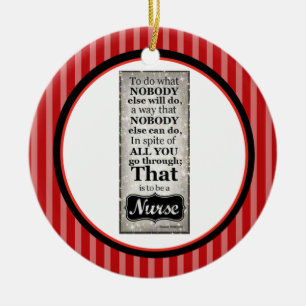 Nurse Saying Ornament
