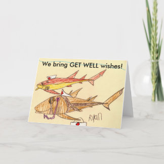 Nurse Shark Get Well Card