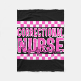 Nurse Shirt, Correctional Nurse Tee, RN Gift Fleece Blanket