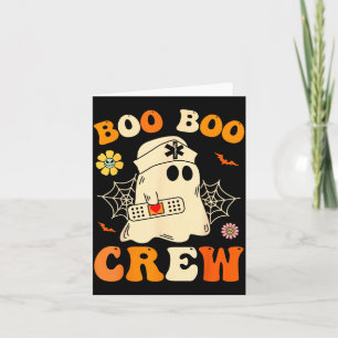 Nurse Shirt Funny Ghost Retro Halloween Nurse Card