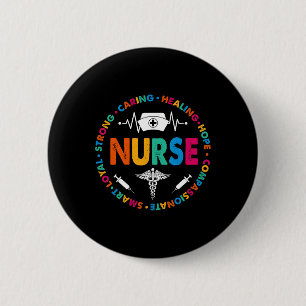 Nurse Shirt Funny Nursing Nurse Rn Lpn Np 6 Cm Round Badge