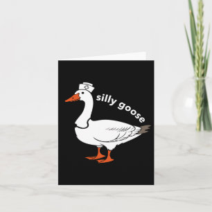 Nurse Silly Goose Cute Easter Bunny Easter Day Card